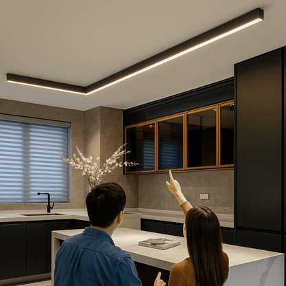 Minimalist LED Ceiling Light — Aluminum Modern Design 3