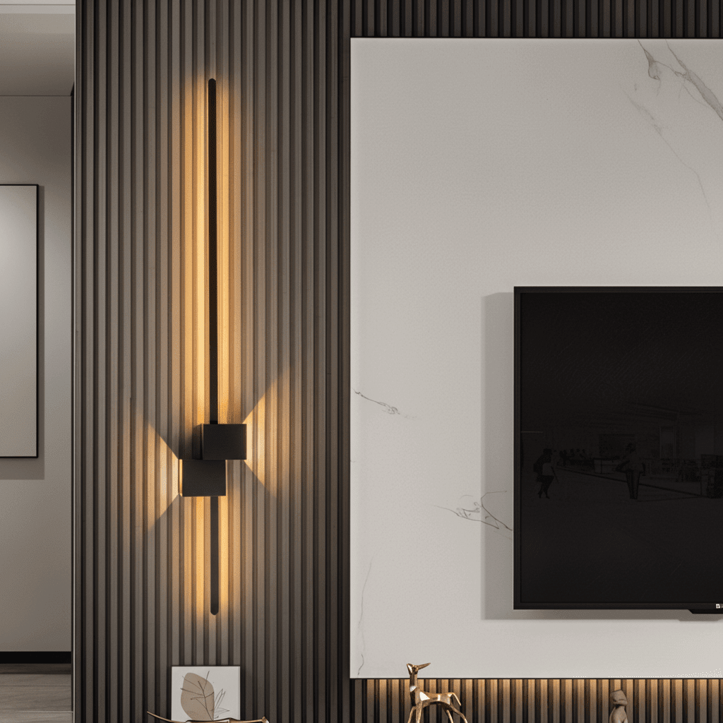 Minimalist LED Wall Sconce — Indirect Metal Lighting 7
