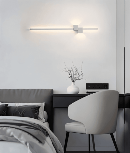 Minimalist LED Wall Sconce — Indirect Metal Lighting 9