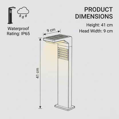 Modern Solar Garden Lamp Post — Adjustable Light 6