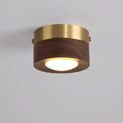 Modern Walnut Wood LED Ceiling Light 2