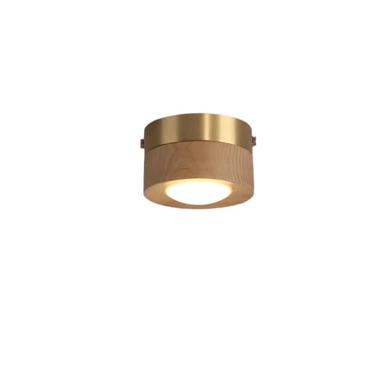 Modern Walnut Wood LED Ceiling Light 7