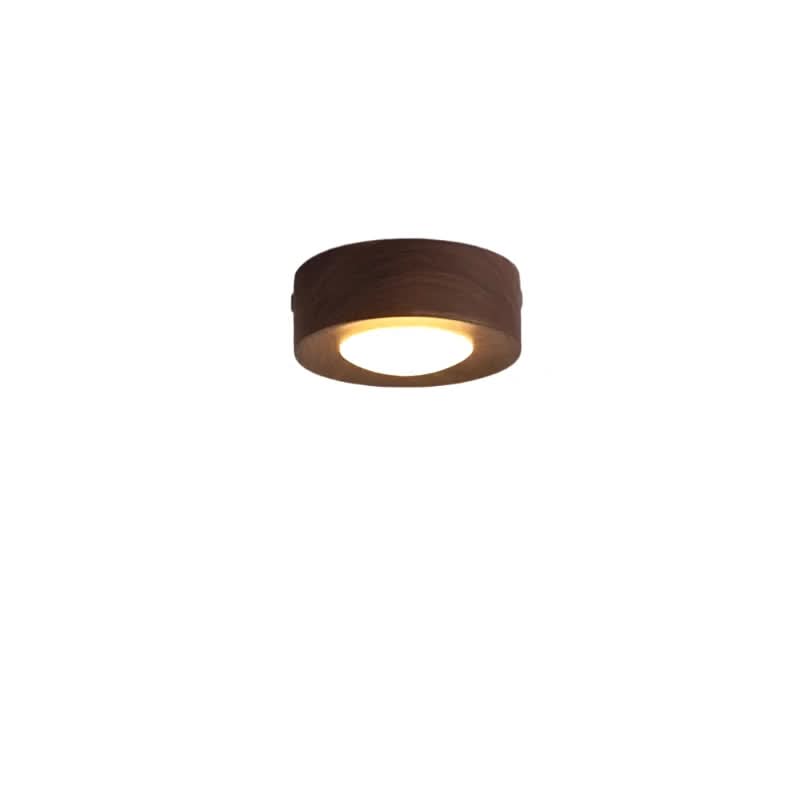Modern Walnut Wood LED Ceiling Light 8