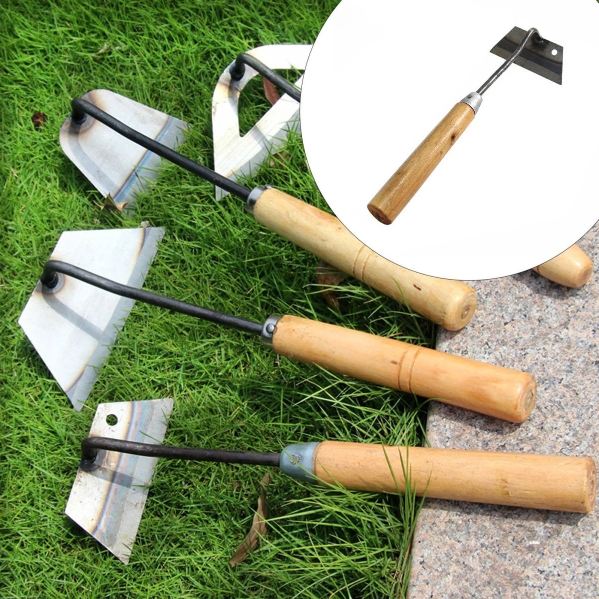 Multi-Use Garden Hoe — Carbon Steel Weeding Tool 3