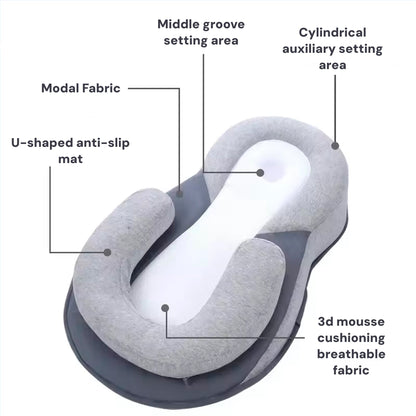 Newborn Anti-Reflux Sleep Nest — 15° Incline Wedge 5