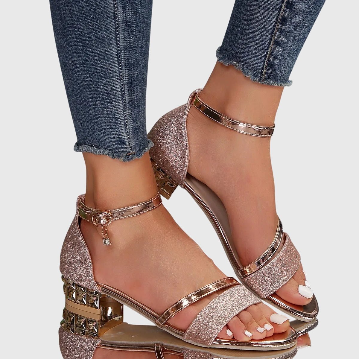 Orthopedic Heeled Sandals — Adjustable Buckle Comfort 4