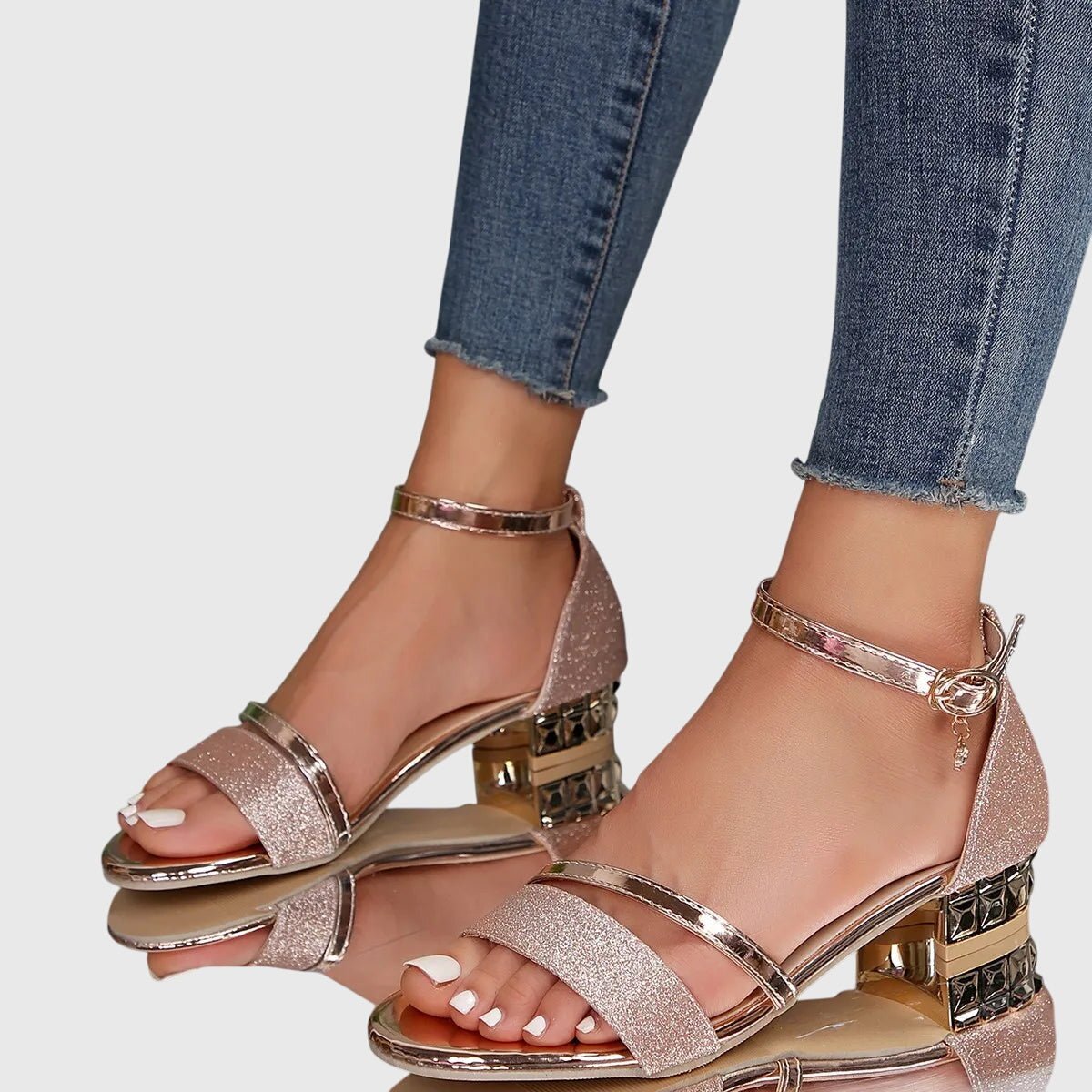 Orthopedic Heeled Sandals — Adjustable Buckle Comfort 6