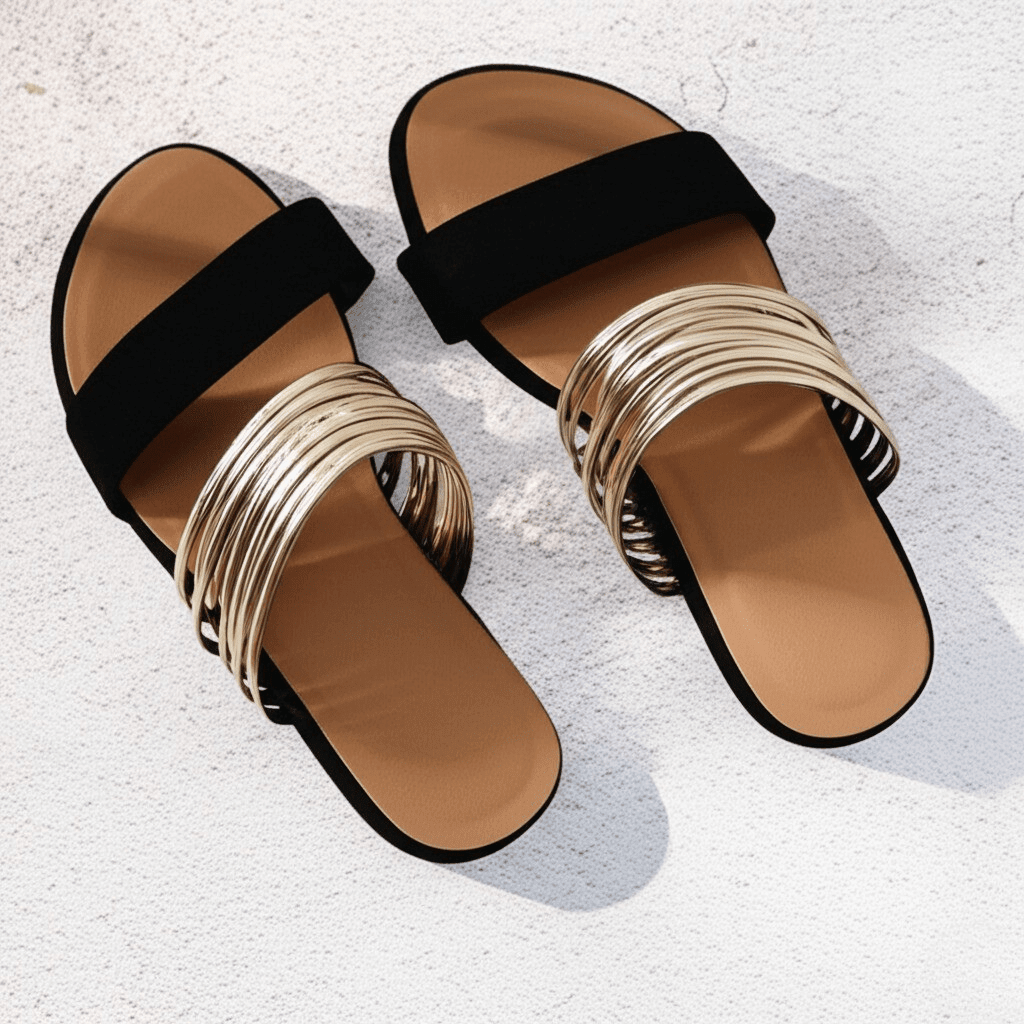 Orthopedic Slip-On Sandals — Cushioned Suede Comfort 10