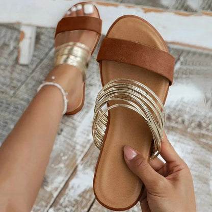 Orthopedic Slip-On Sandals — Cushioned Suede Comfort 3