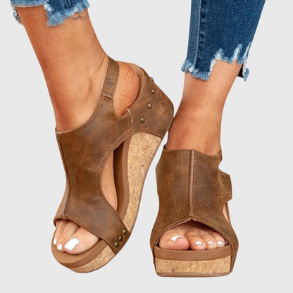 Orthopedic Wedge Sandals — Adjustable Strap Comfort 10