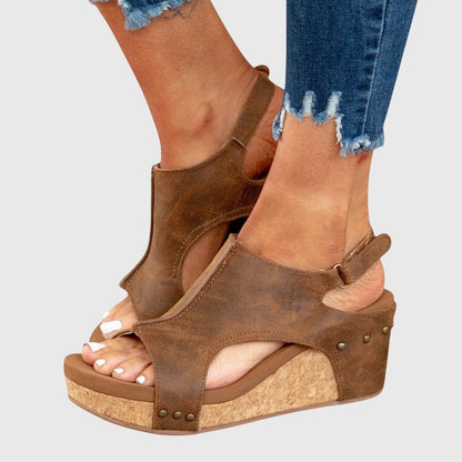Orthopedic Wedge Sandals — Adjustable Strap Comfort 11