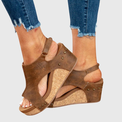 Orthopedic Wedge Sandals — Adjustable Strap Comfort 12