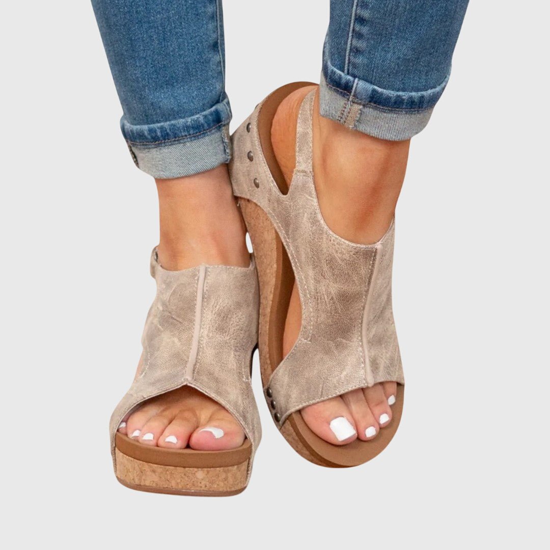 Orthopedic Wedge Sandals — Adjustable Strap Comfort 2