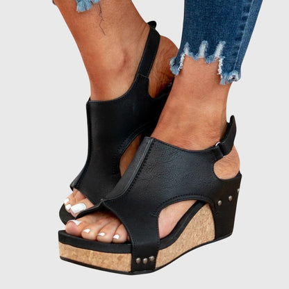 Orthopedic Wedge Sandals — Adjustable Strap Comfort 6