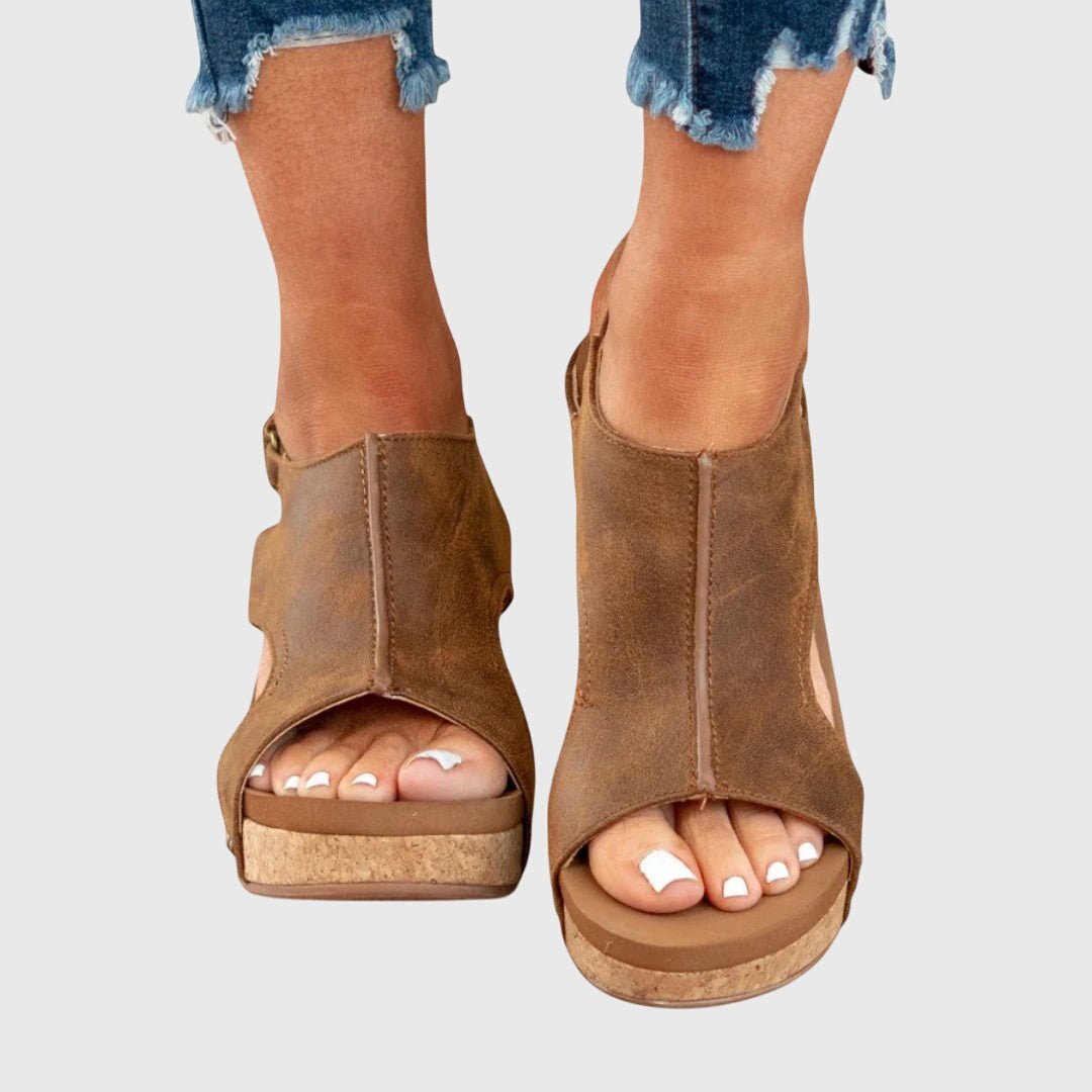 Orthopedic Wedge Sandals — Adjustable Strap Comfort 9