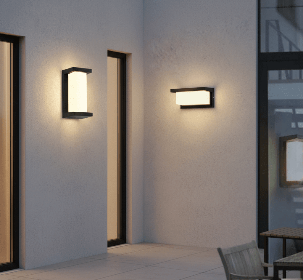 Outdoor LED Wall Lamp With Motion Sensor — Waterproof 2