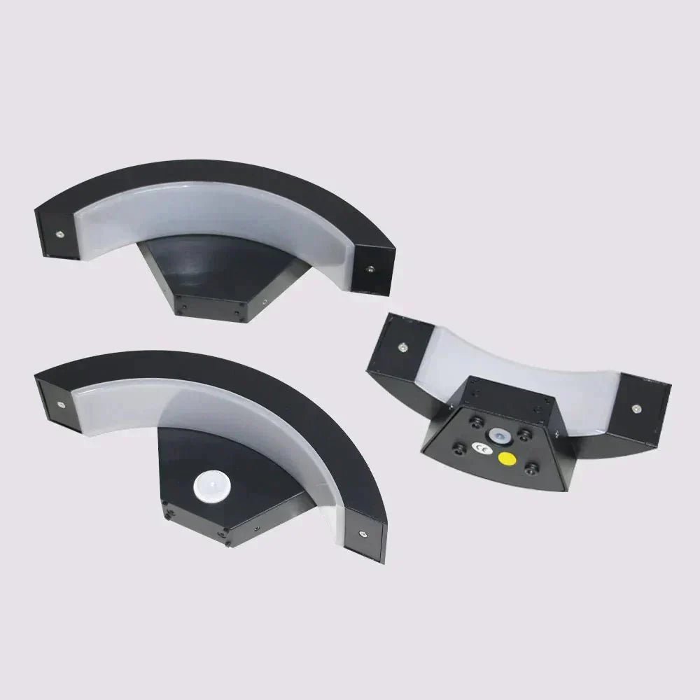 Outdoor LED Wall Light — Curved Motion Sensor Lamp IP65 6