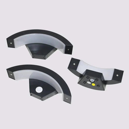 Outdoor LED Wall Light — Curved Motion Sensor Lamp IP65 6