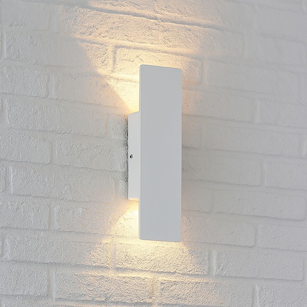 Outdoor LED Wall Light — Weatherproof White Sconce 1