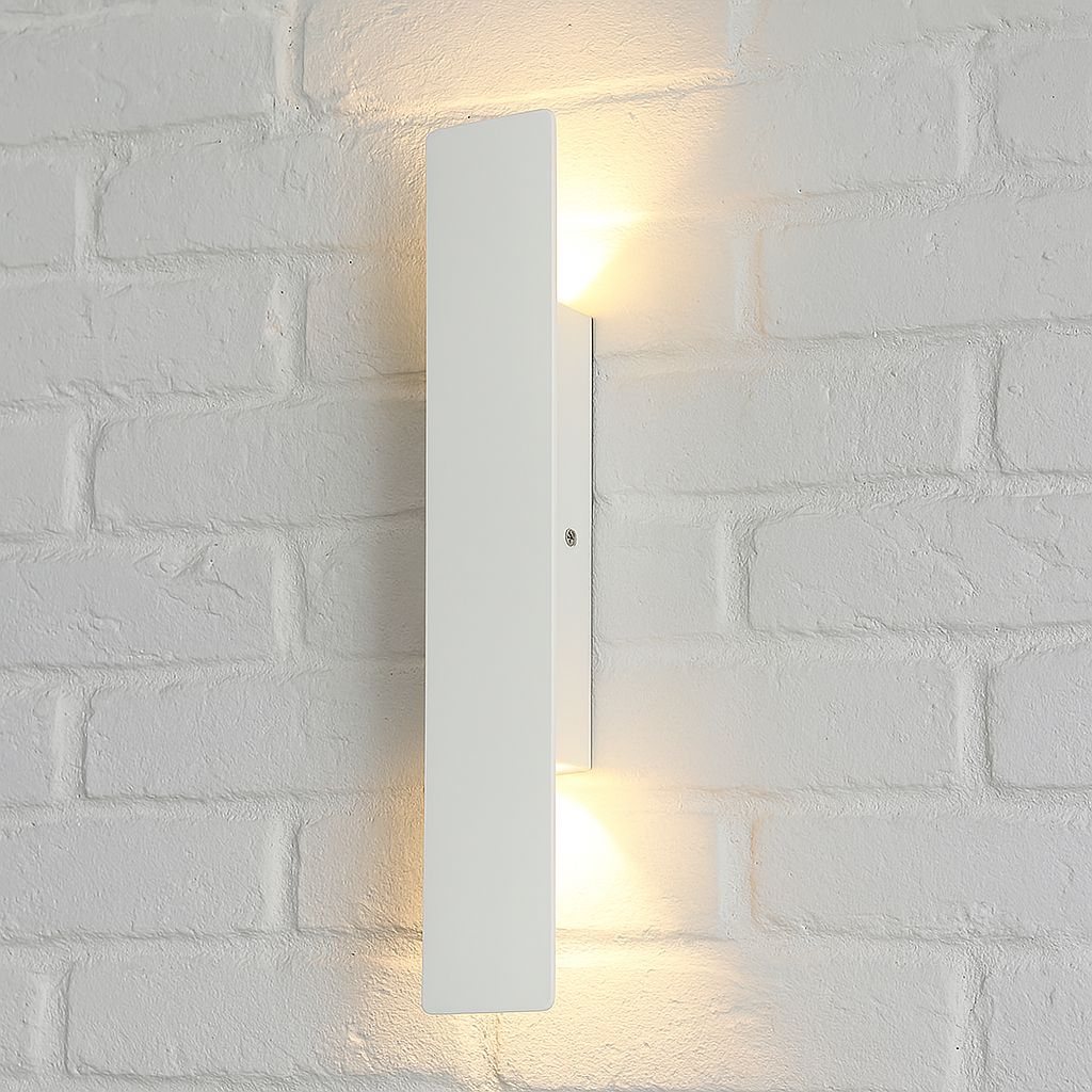Outdoor LED Wall Light — Weatherproof White Sconce 2