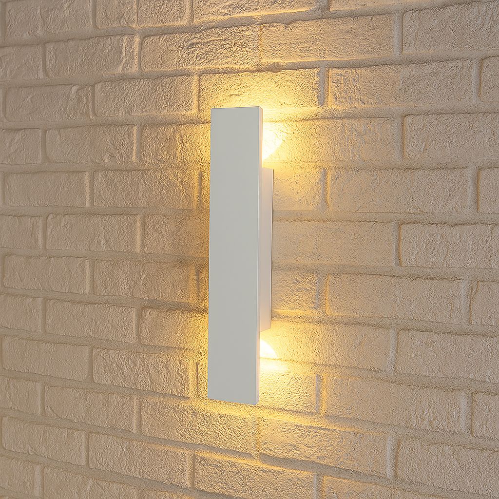 Outdoor LED Wall Light — Weatherproof White Sconce 3