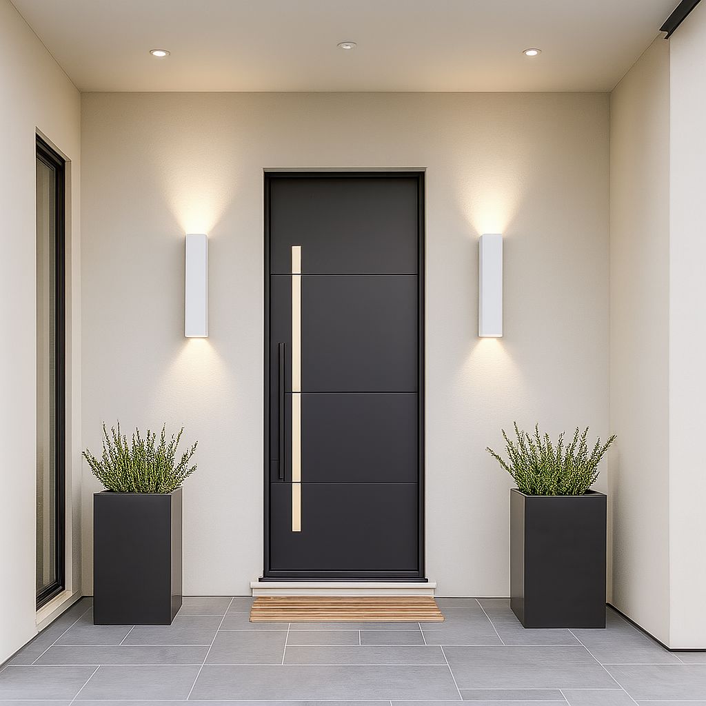 Outdoor LED Wall Light — Weatherproof White Sconce 5