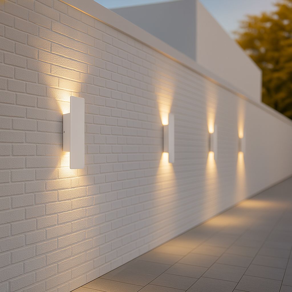 Outdoor LED Wall Light — Weatherproof White Sconce 7