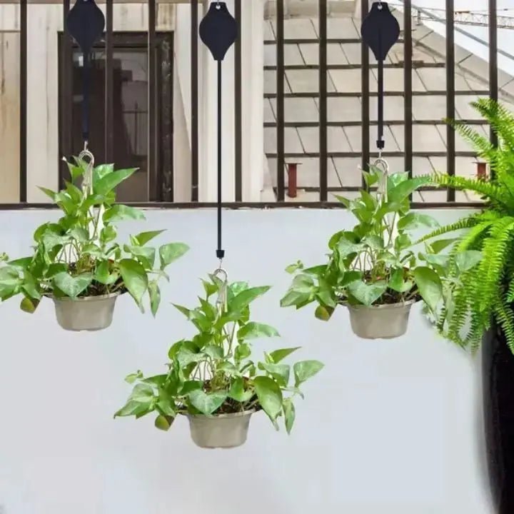 Plant Pulley Hanging Set — Easy Raise & Lower Kit 6