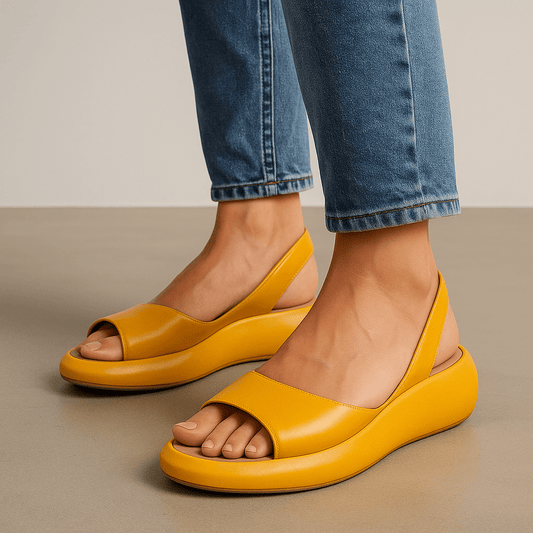 Platform Slingback Sandals — Cushioned Insole Comfort 1