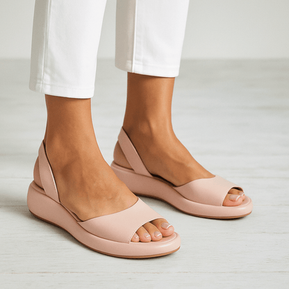 Platform Slingback Sandals — Cushioned Insole Comfort 2