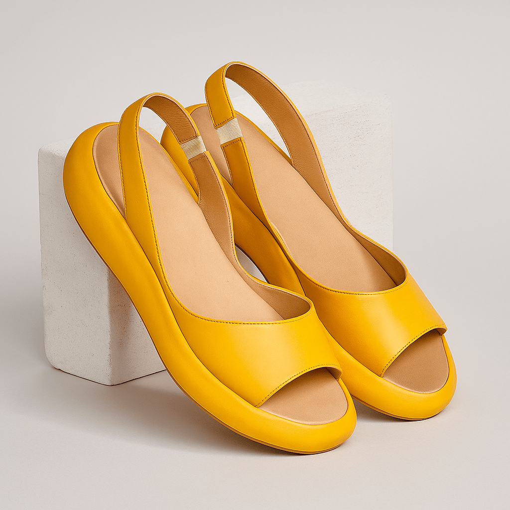 Platform Slingback Sandals — Cushioned Insole Comfort 7