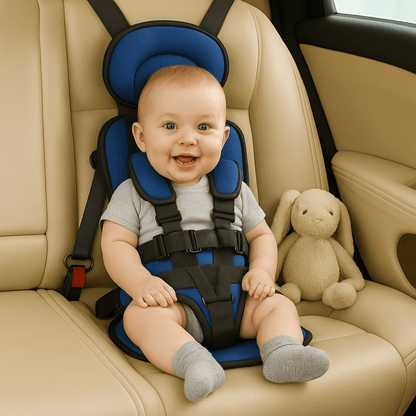 Portable Booster Car Seat — 5-Point Safety Harness 1