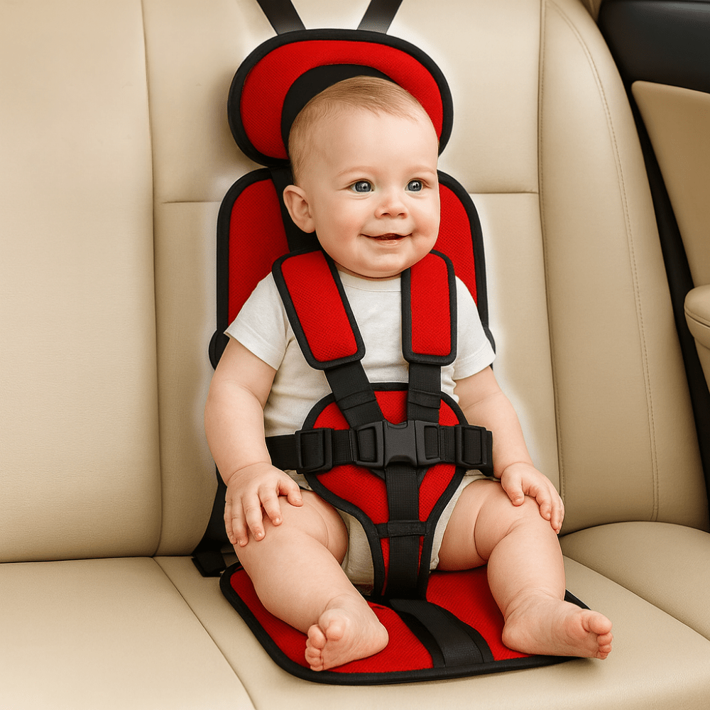 Portable Booster Car Seat — 5-Point Safety Harness 2