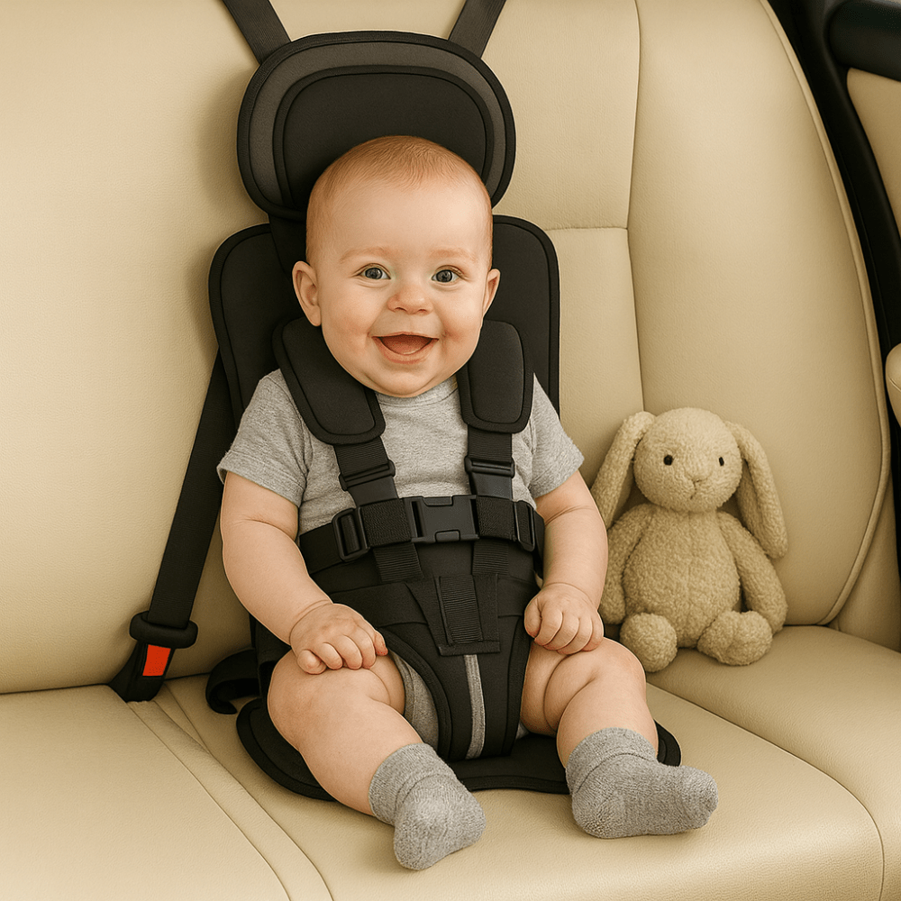 Portable Booster Car Seat — 5-Point Safety Harness 4