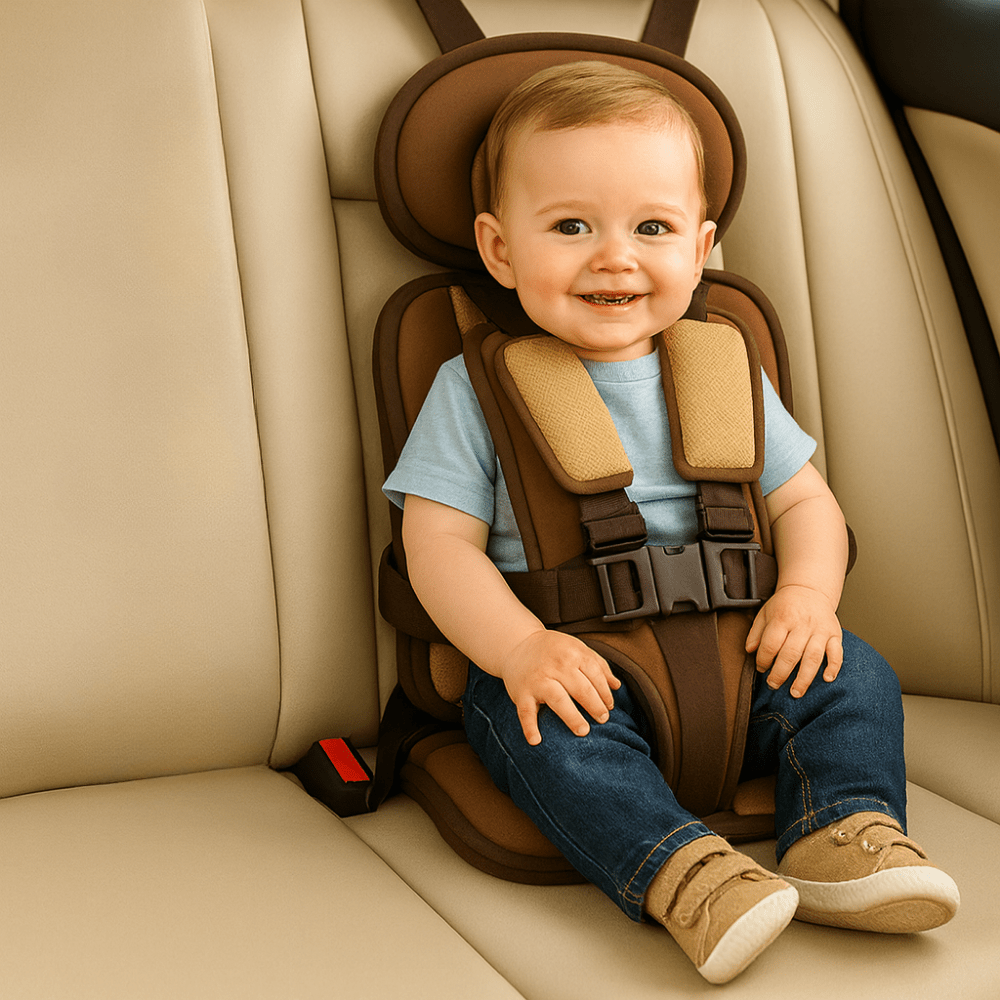 Portable Booster Car Seat — 5-Point Safety Harness 6