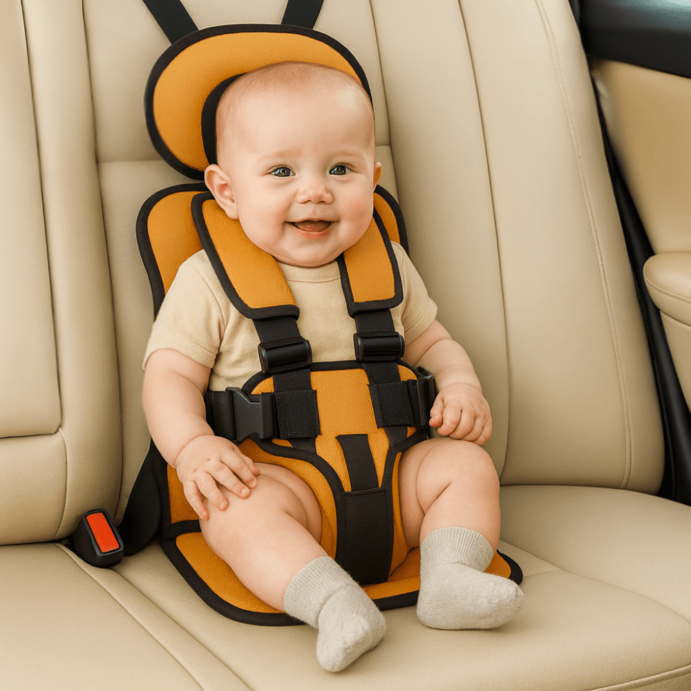 Portable Booster Car Seat — 5-Point Safety Harness 7