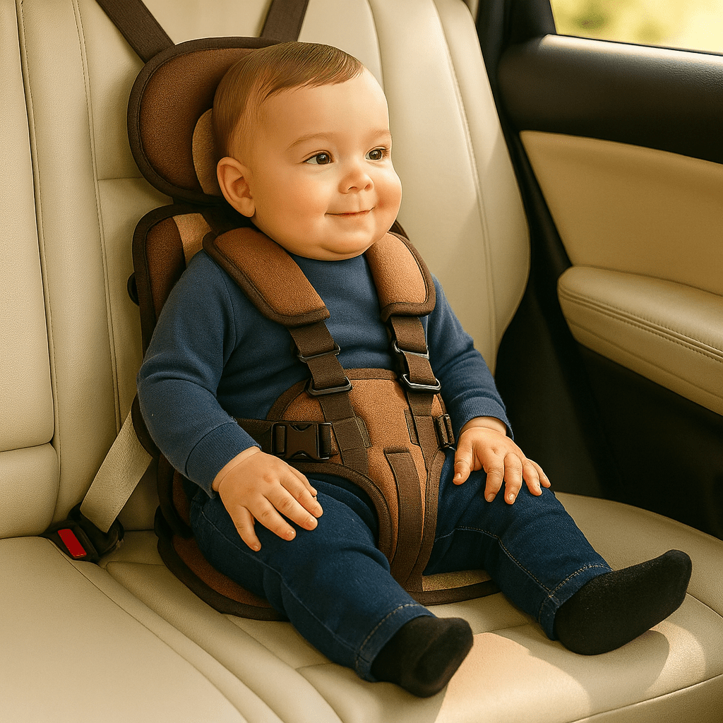 Portable Folding Car Seat — 5-Point Harness Travel 10