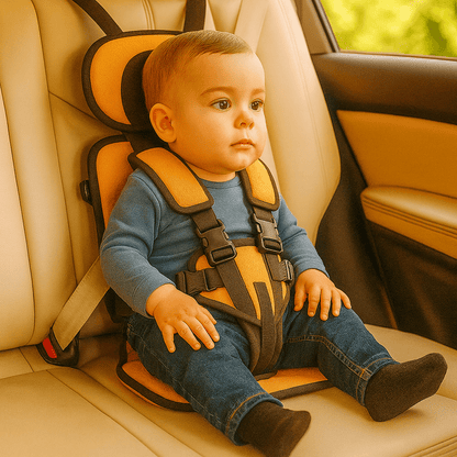 Portable Folding Car Seat — 5-Point Harness Travel 12