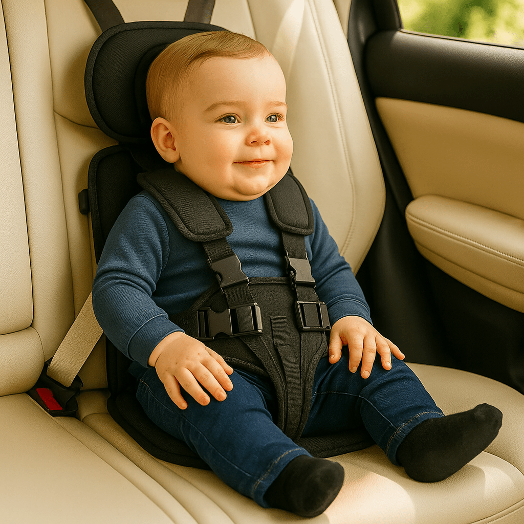 Portable Folding Car Seat — 5-Point Harness Travel 9