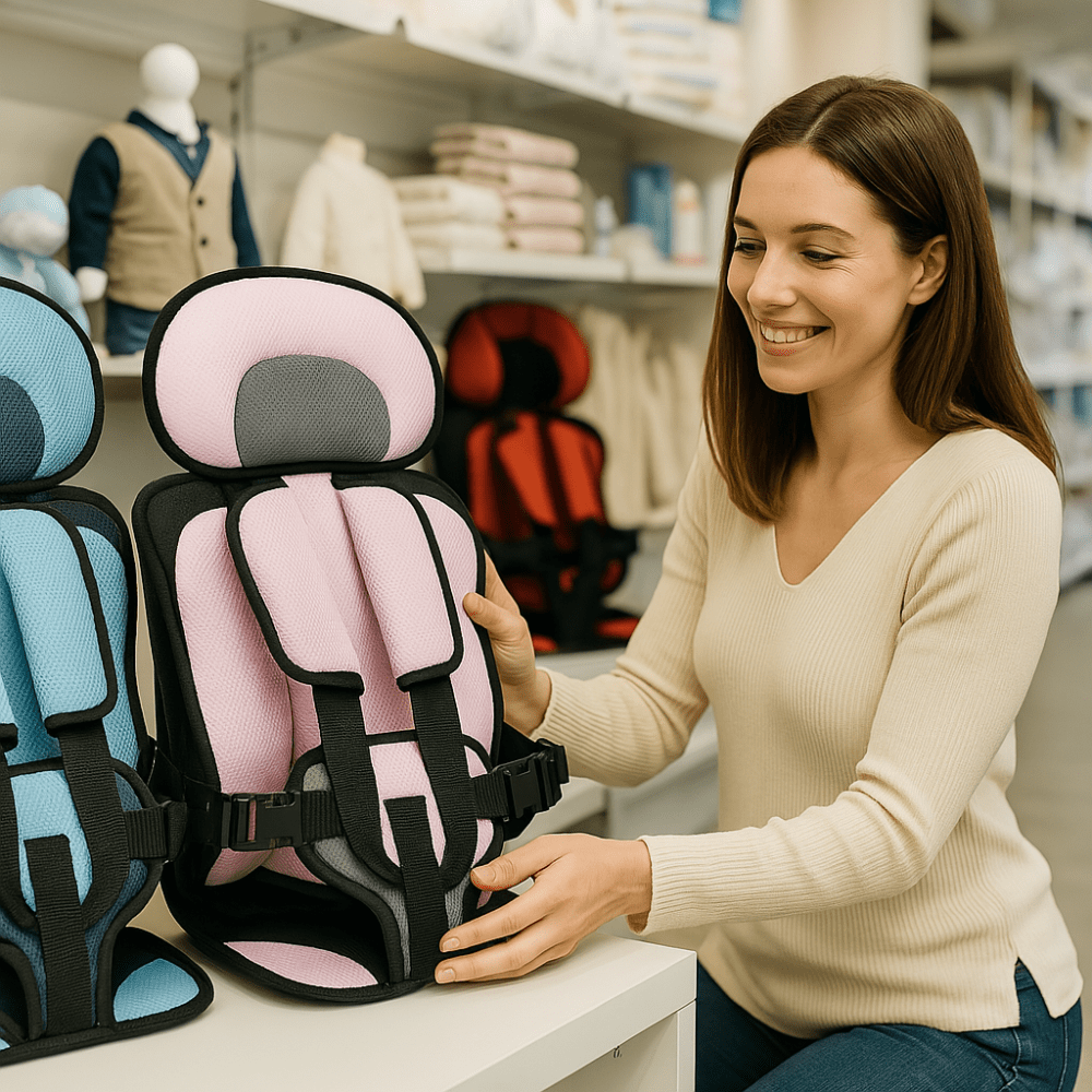 Portable Kids Car Seat with Breathable 5-Point Harness 15