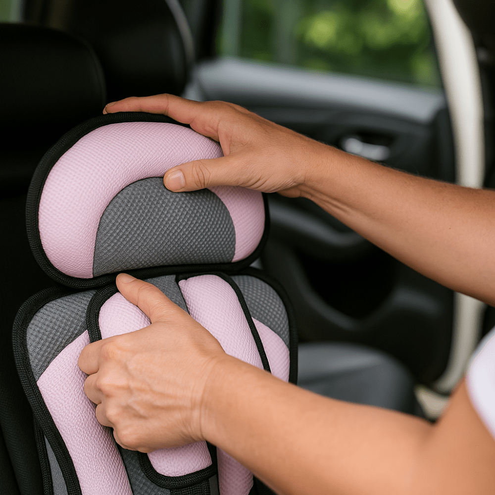 Portable Kids Car Seat with Breathable 5-Point Harness 4