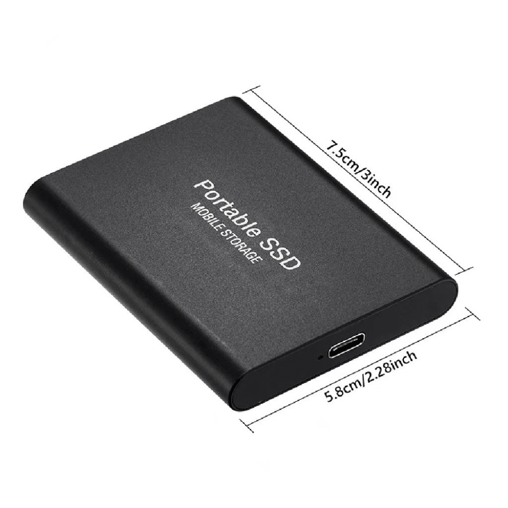 Portable SSD 512GB — USB-C Ultra-Fast Transfer 3