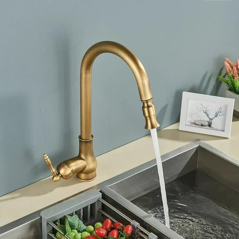 Pull-Out Kitchen Faucet — Antique Bronze Touch Sensor 4