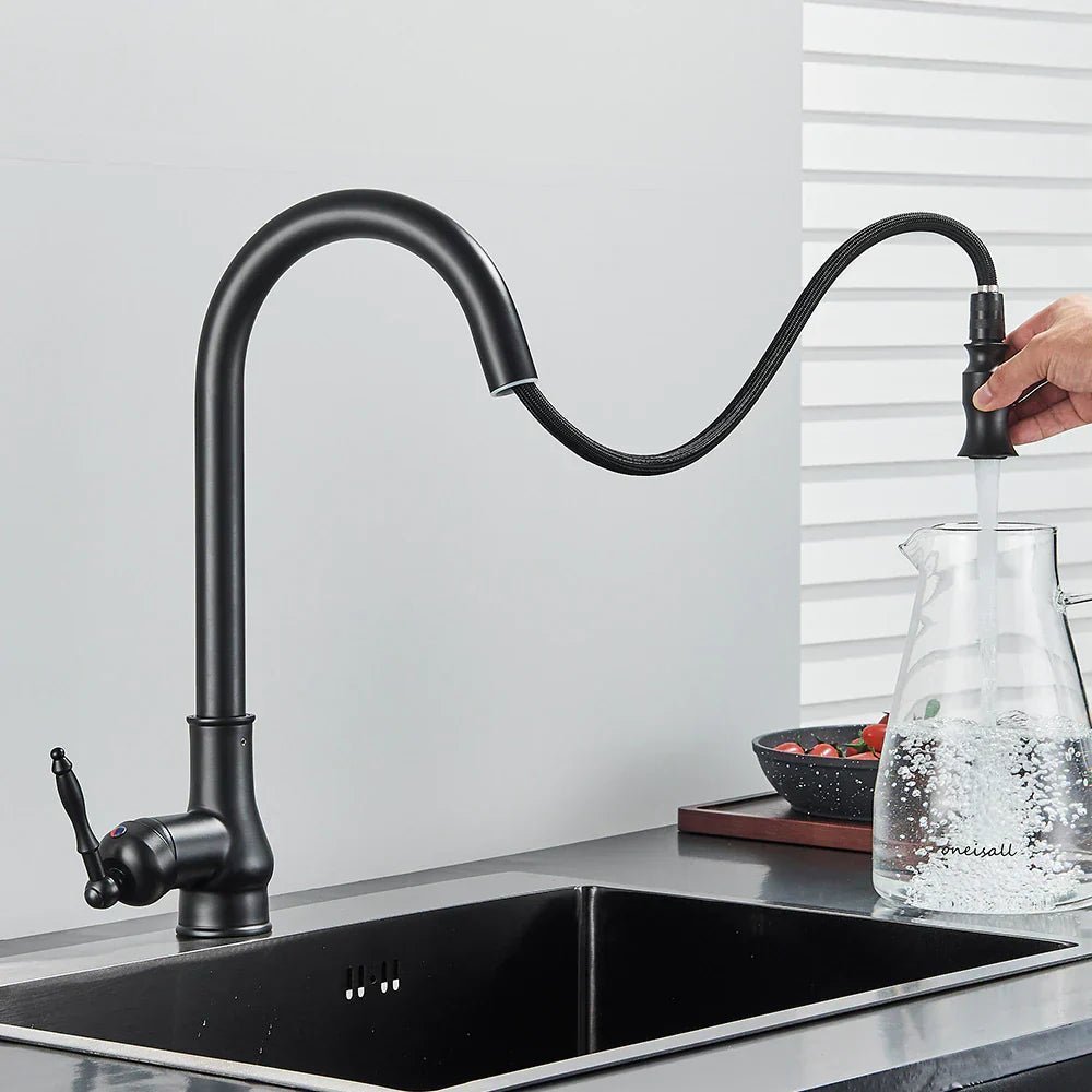 Pull-Out Kitchen Faucet — Antique Bronze Touch Sensor 6