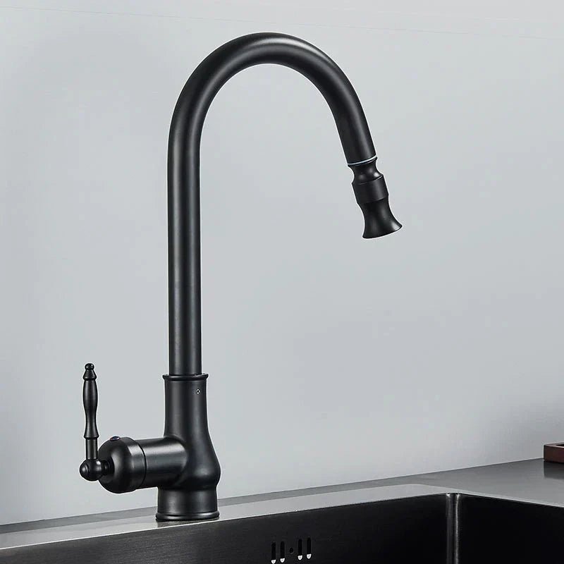 Pull-Out Kitchen Faucet — Antique Bronze Touch Sensor 7