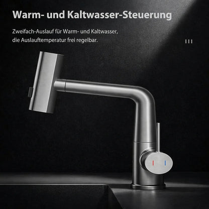 Pull-Out Kitchen Faucet with LED Temperature Display 6