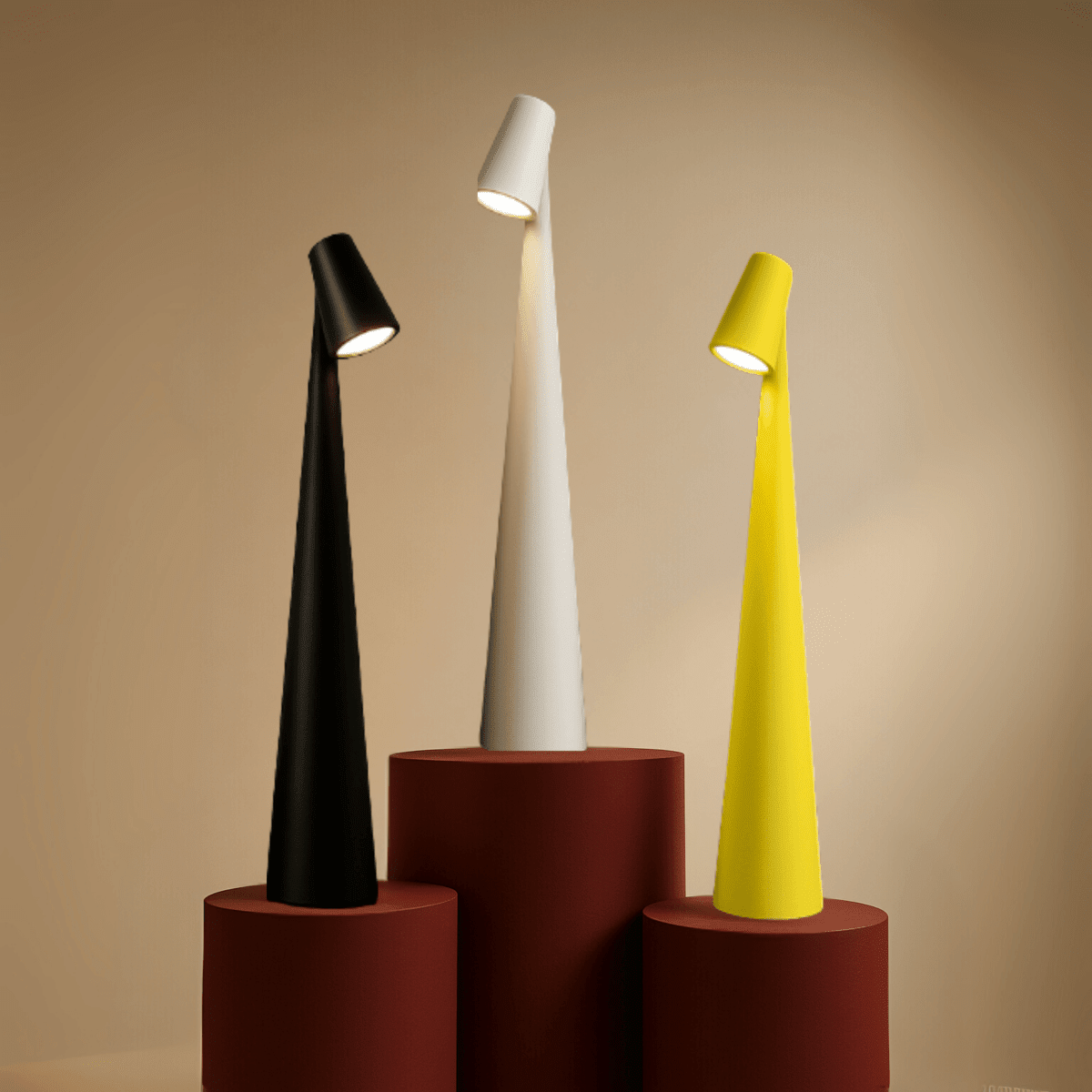 Rechargeable Metal Table Lamp — Dimmable Warm Light 2