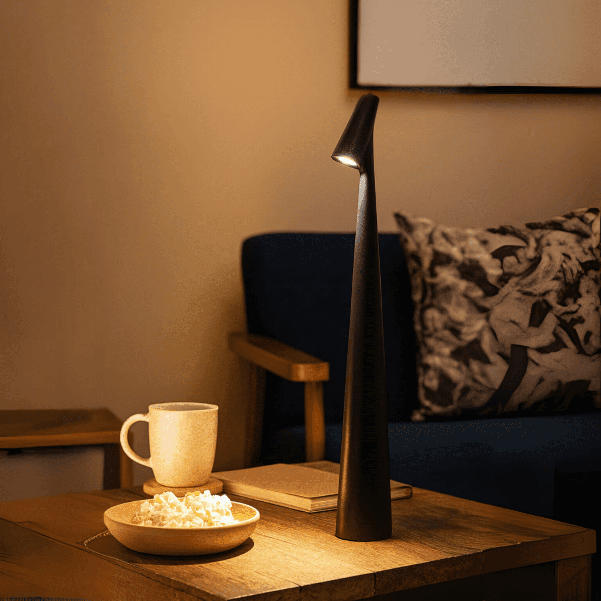 Rechargeable Metal Table Lamp — Dimmable Warm Light 9