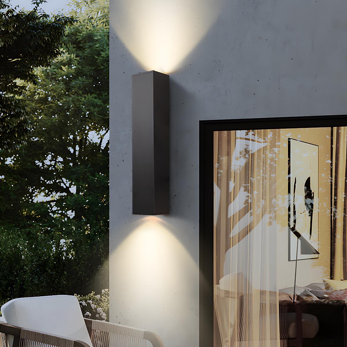 Rectangular Outdoor Wall Light — Waterproof IP65 1