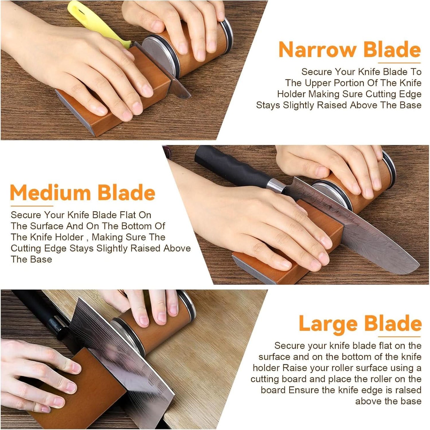 Rolling Knife Sharpener — Diamond Magnetic Guide 6